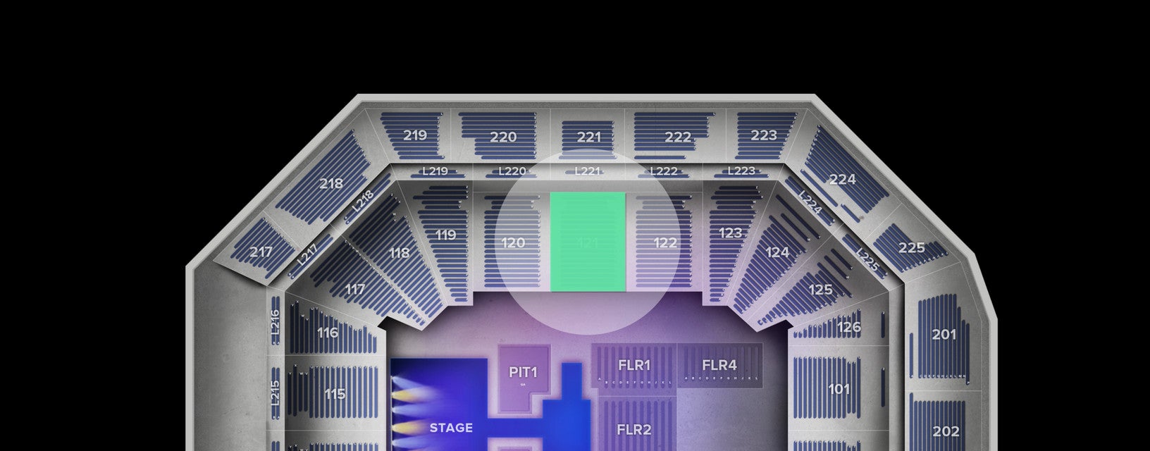 Seat view from Lower