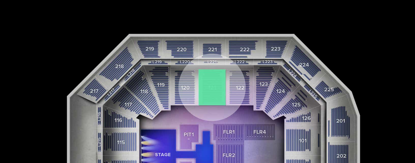 Seat view from Lower