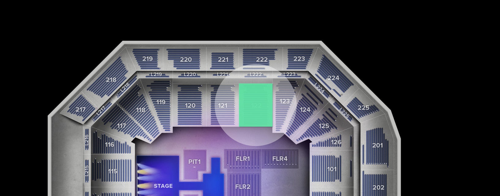 Seat view from Lower