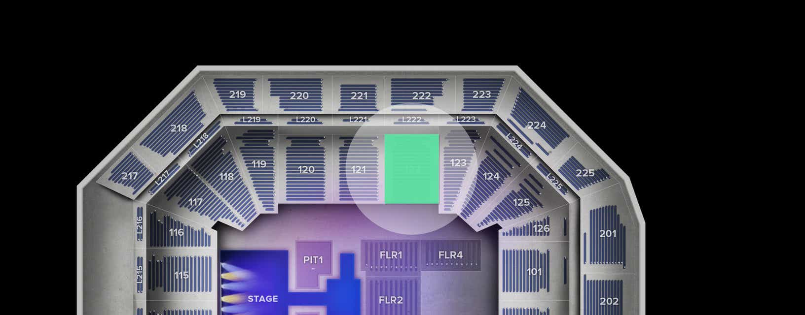 Seat view from Lower