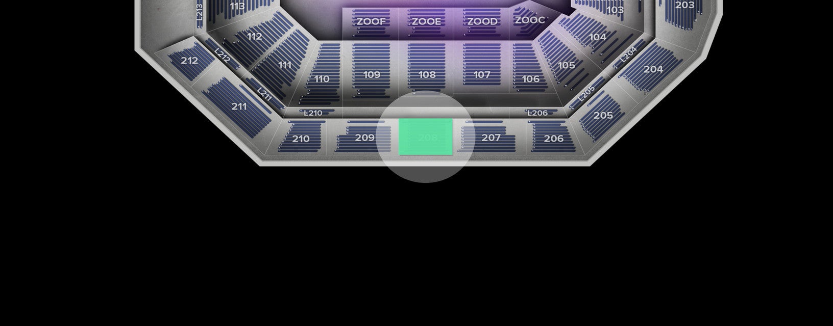 Seat view from Upper