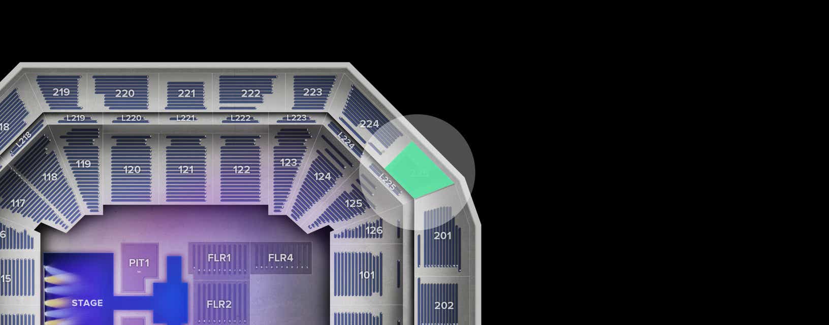 Seat view from Upper