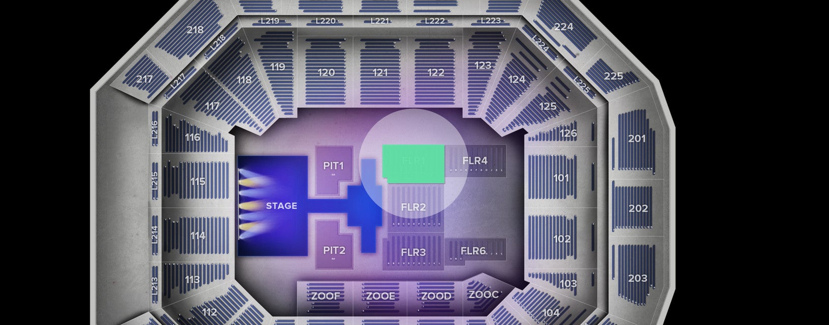Seat view from Floor