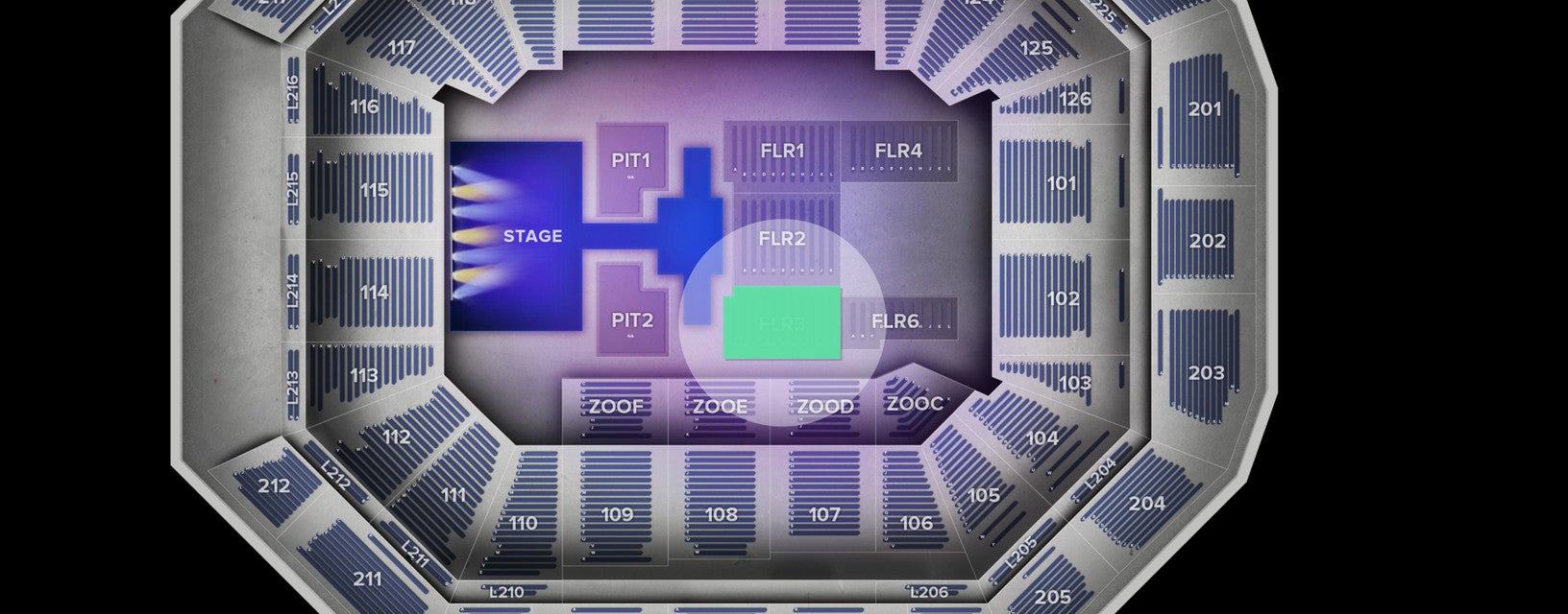 Seat view from Floor