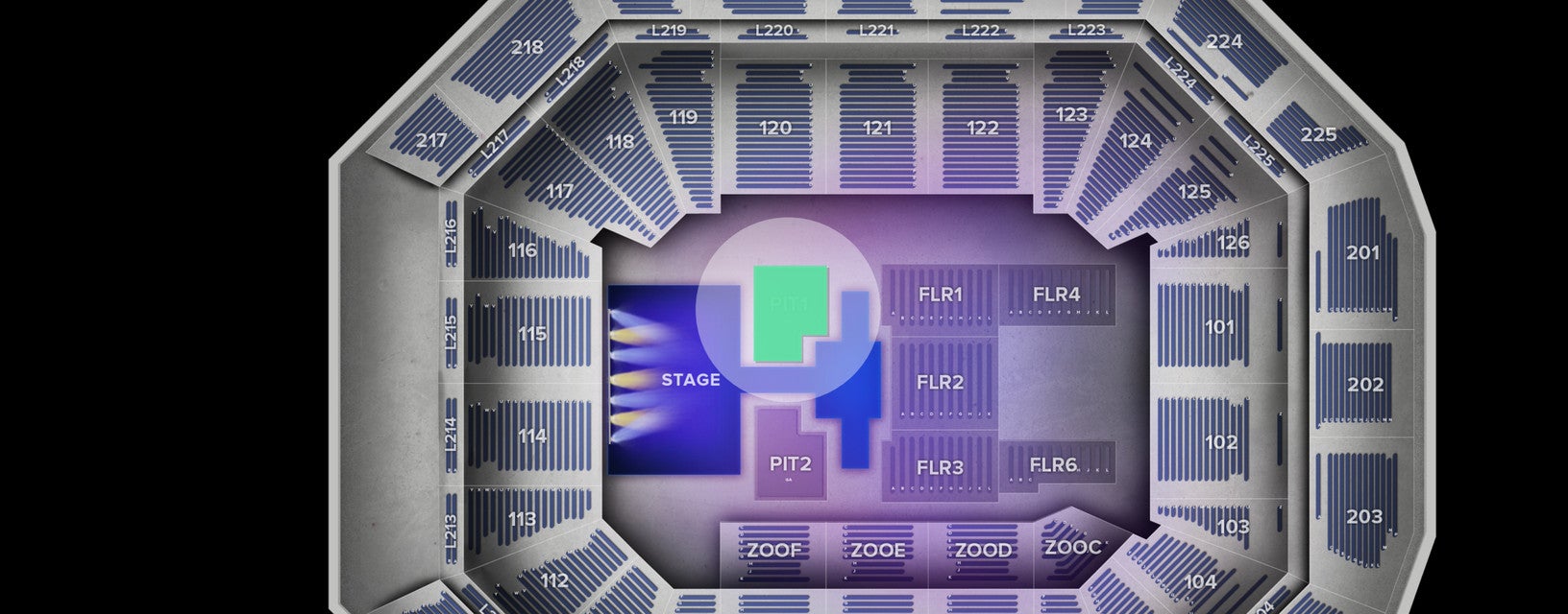 Seat view from 