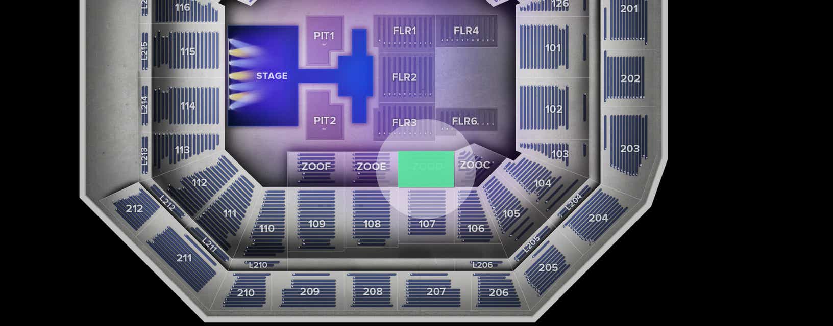 Seat view from Riser