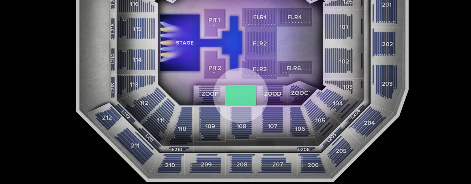 Seat view from Riser