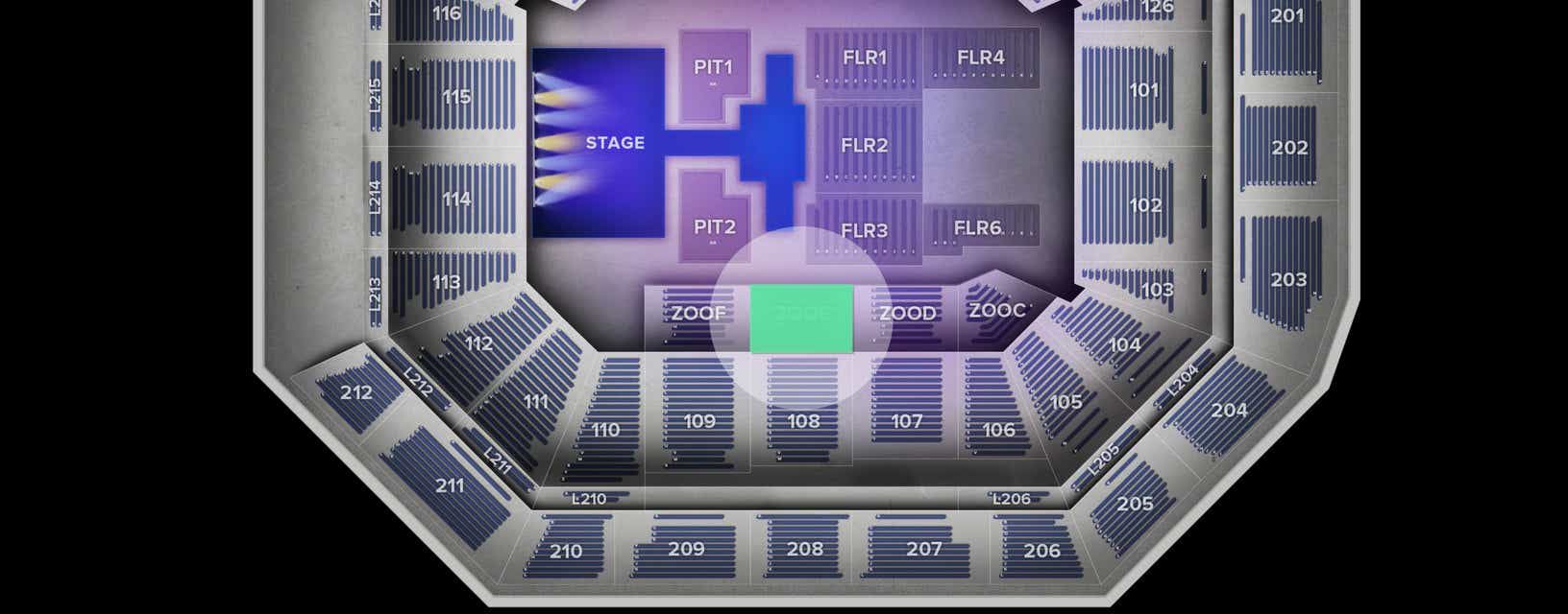 Seat view from Riser