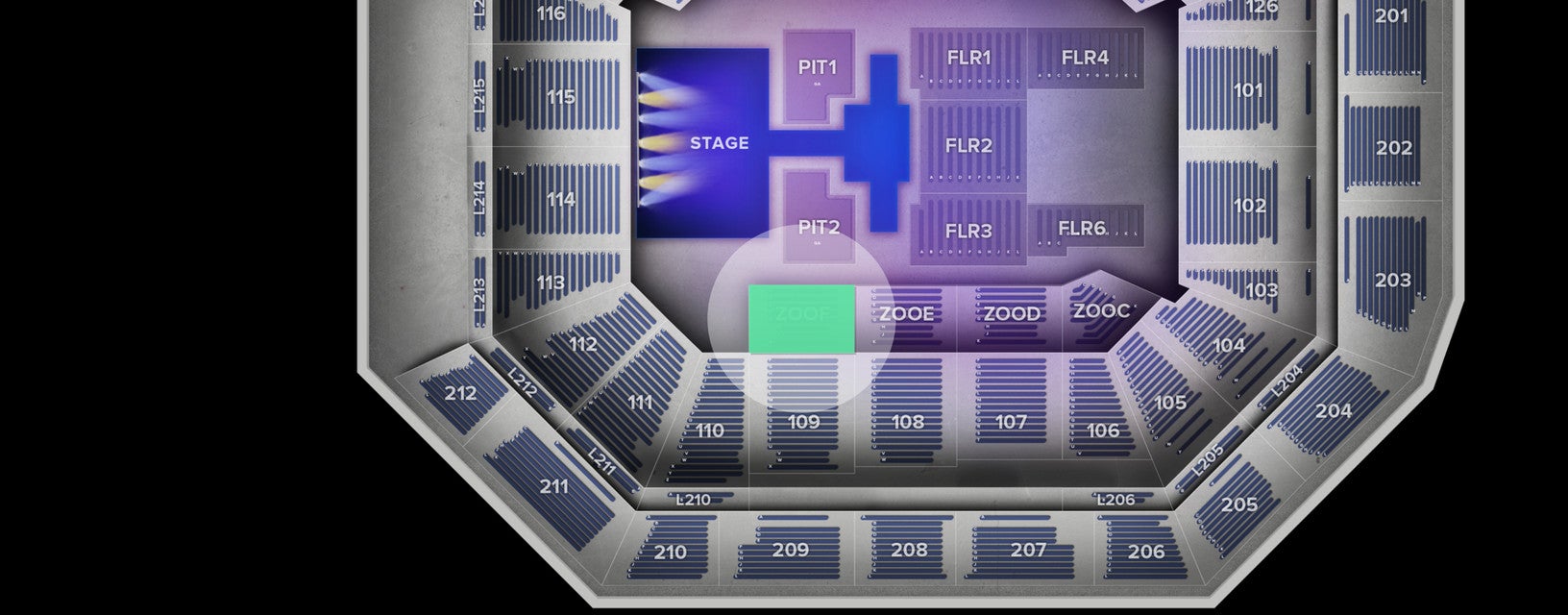 Seat view from Riser