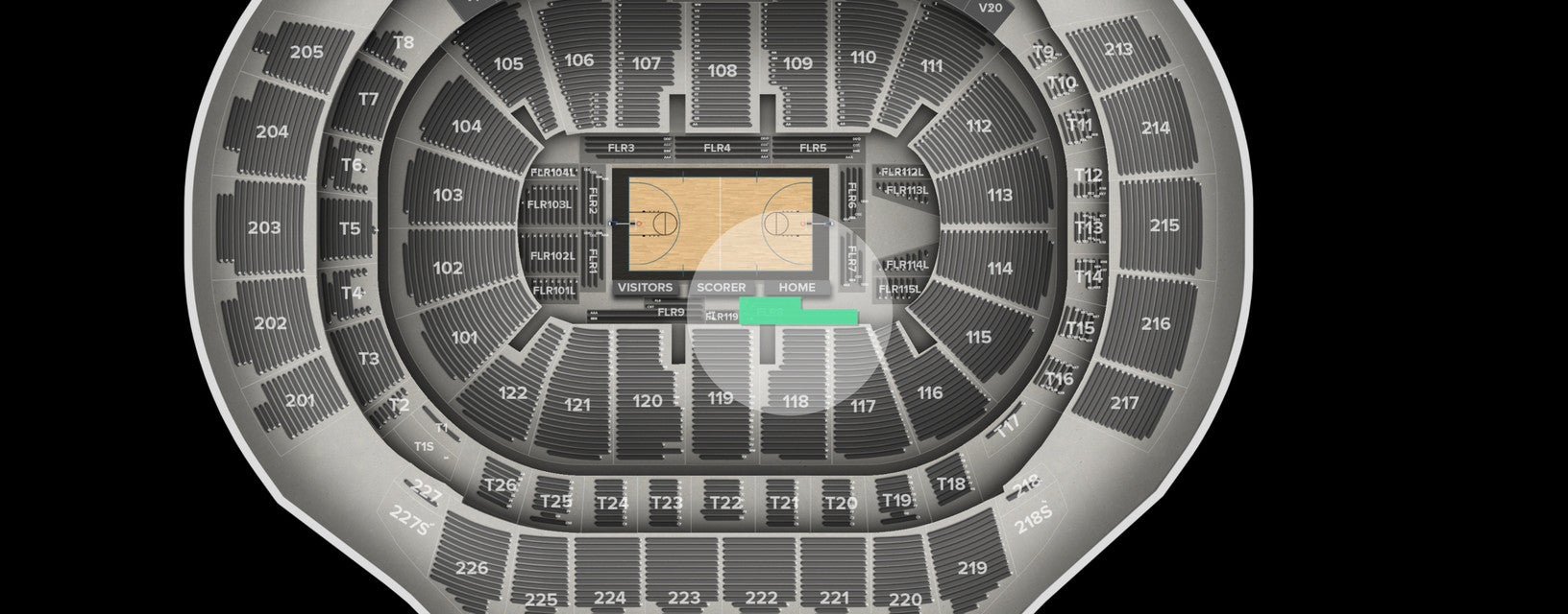 Seat view from 