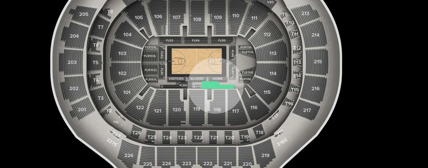 Seat view from