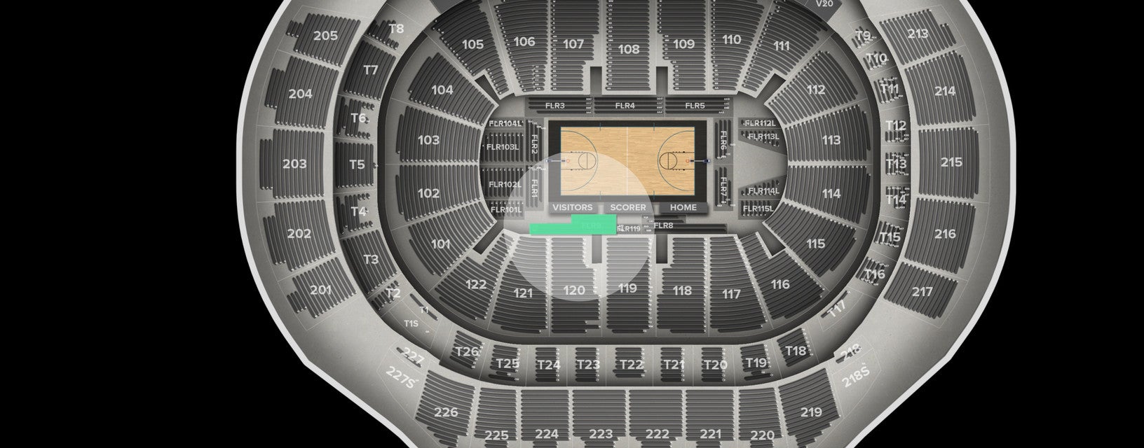 Seat view from 