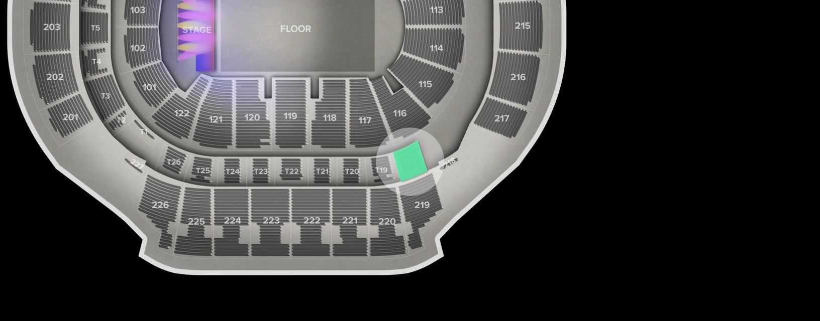 Seat view from Suite