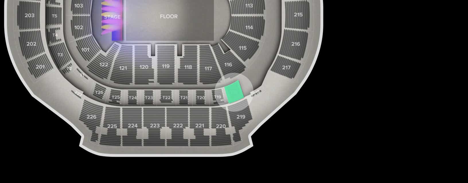 Seat view from Suite