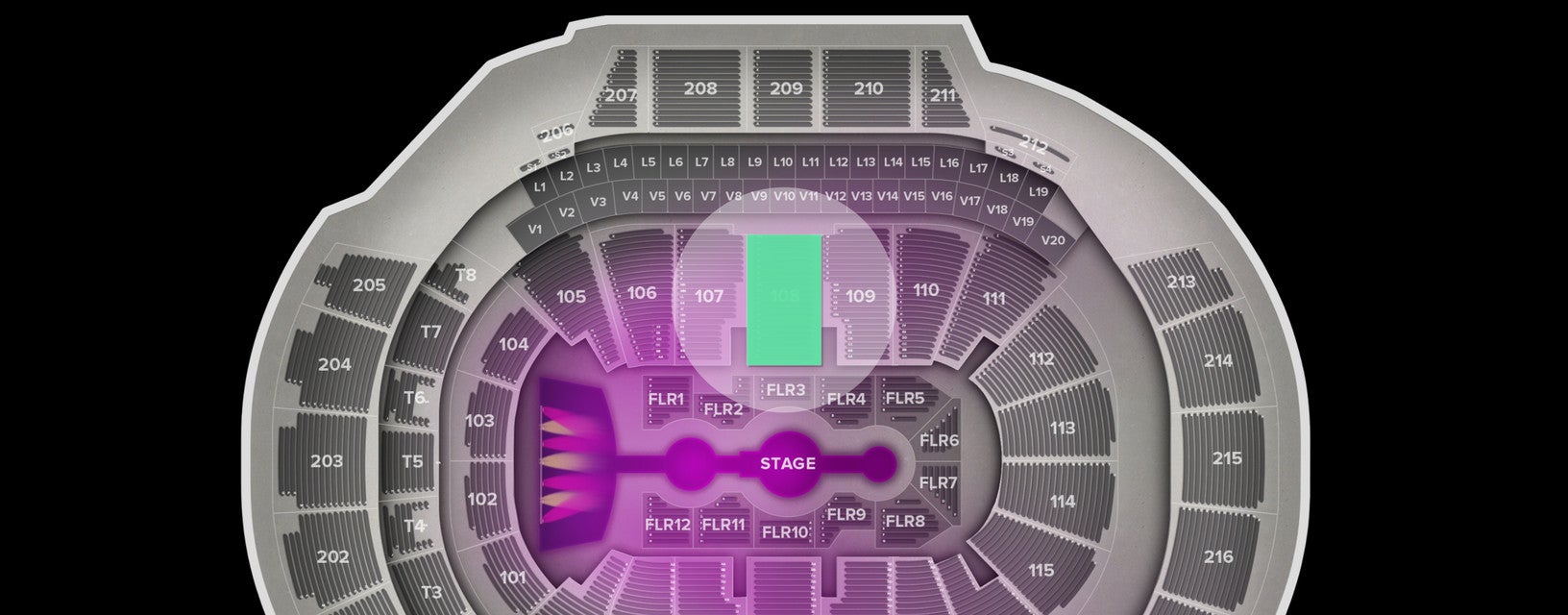 Seat view from Lower