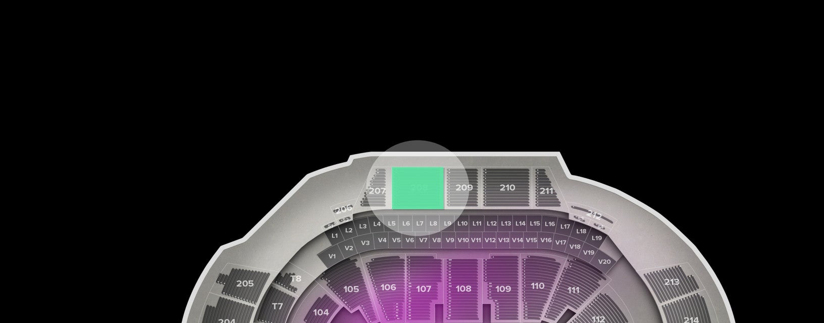 Seat view from Upper