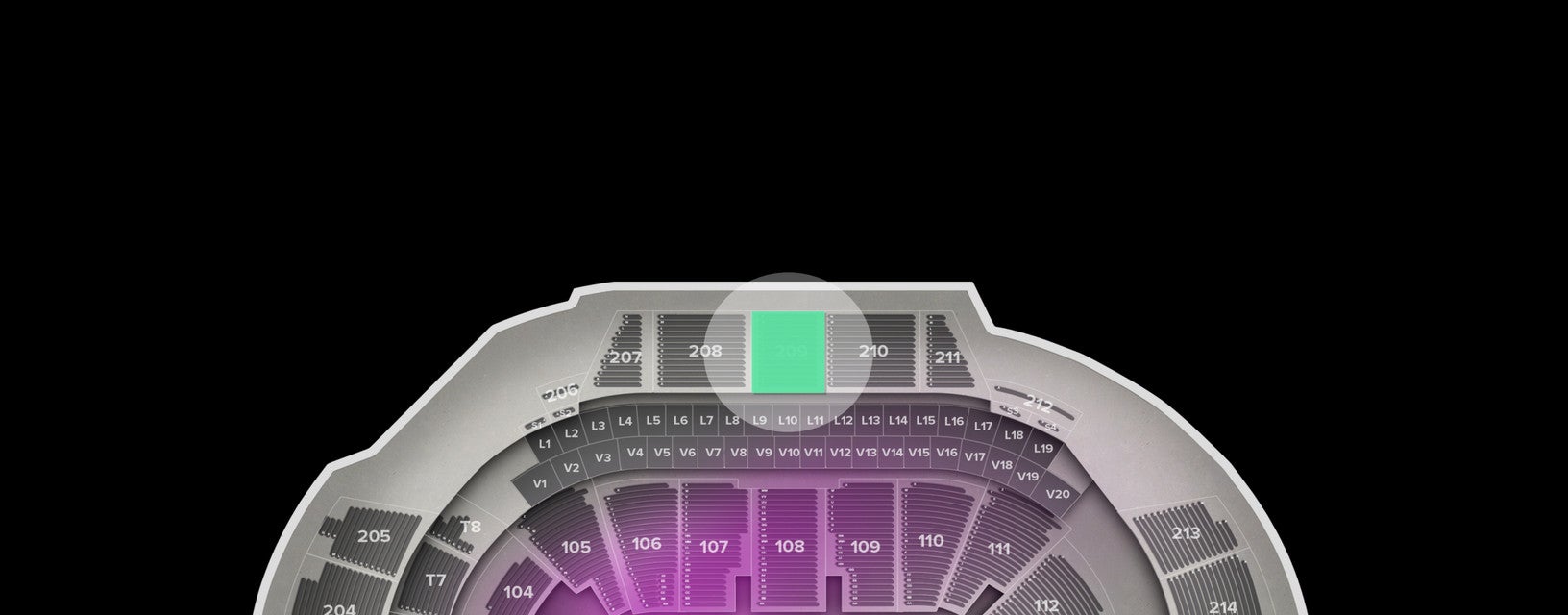 Seat view from Upper