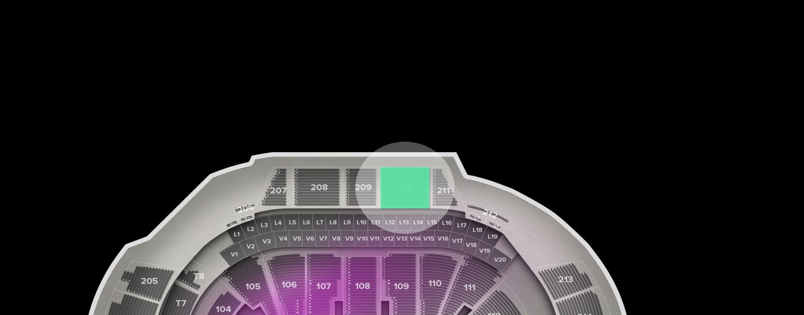 Seat view from Upper