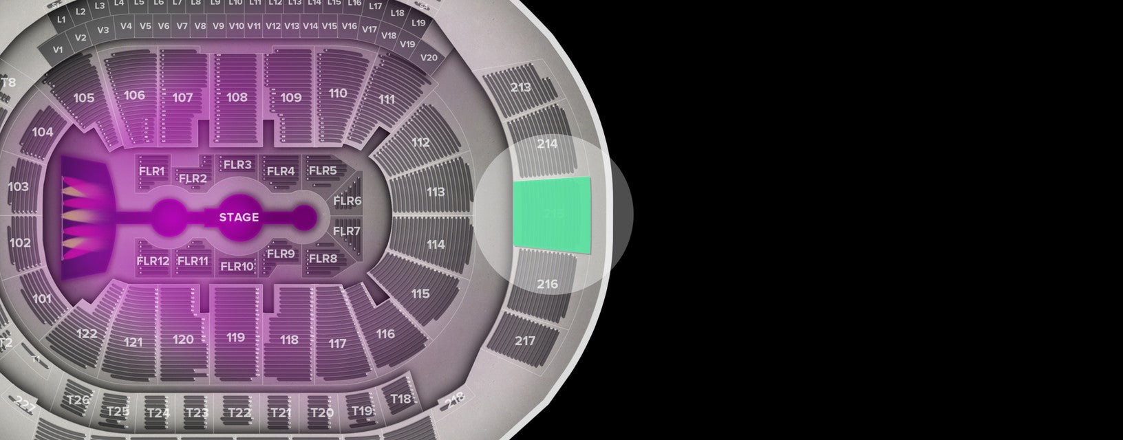 Seat view from Upper