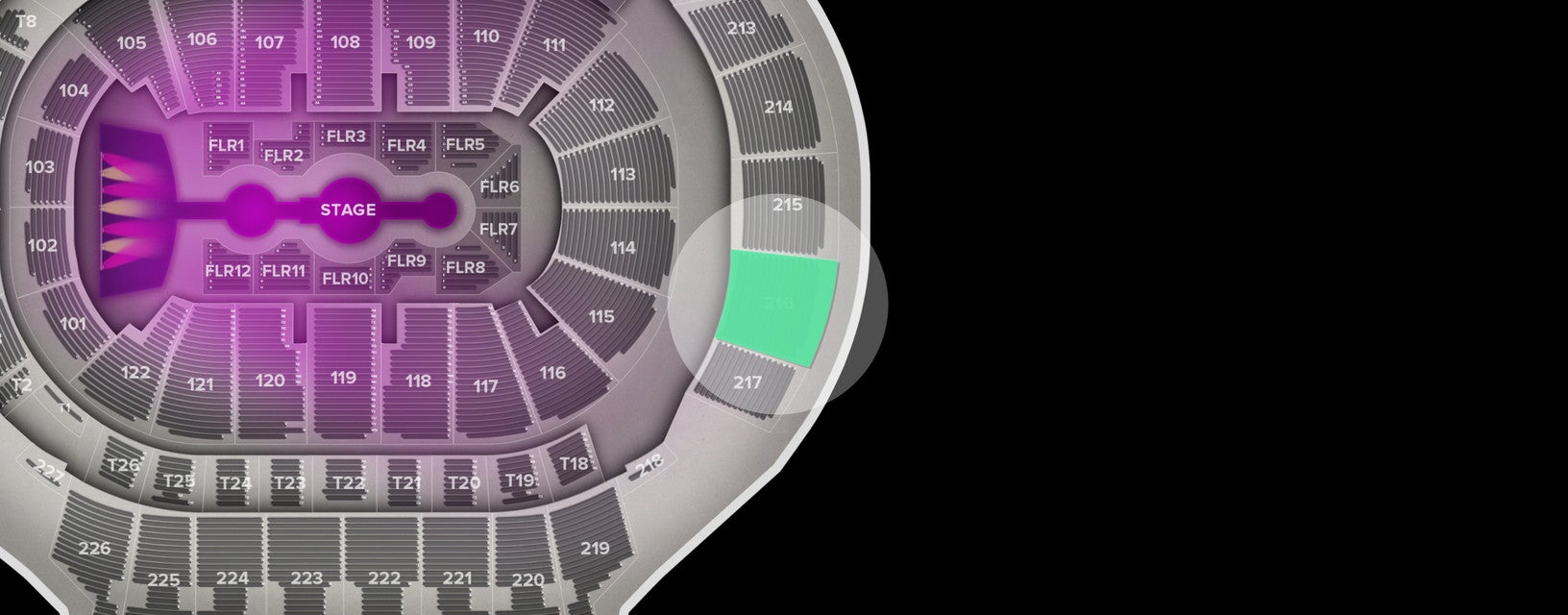 Seat view from Upper