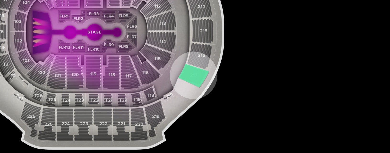 Seat view from Upper