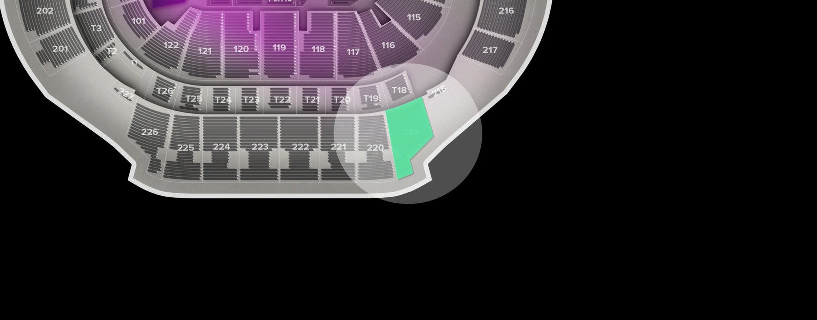 Seat view from Upper