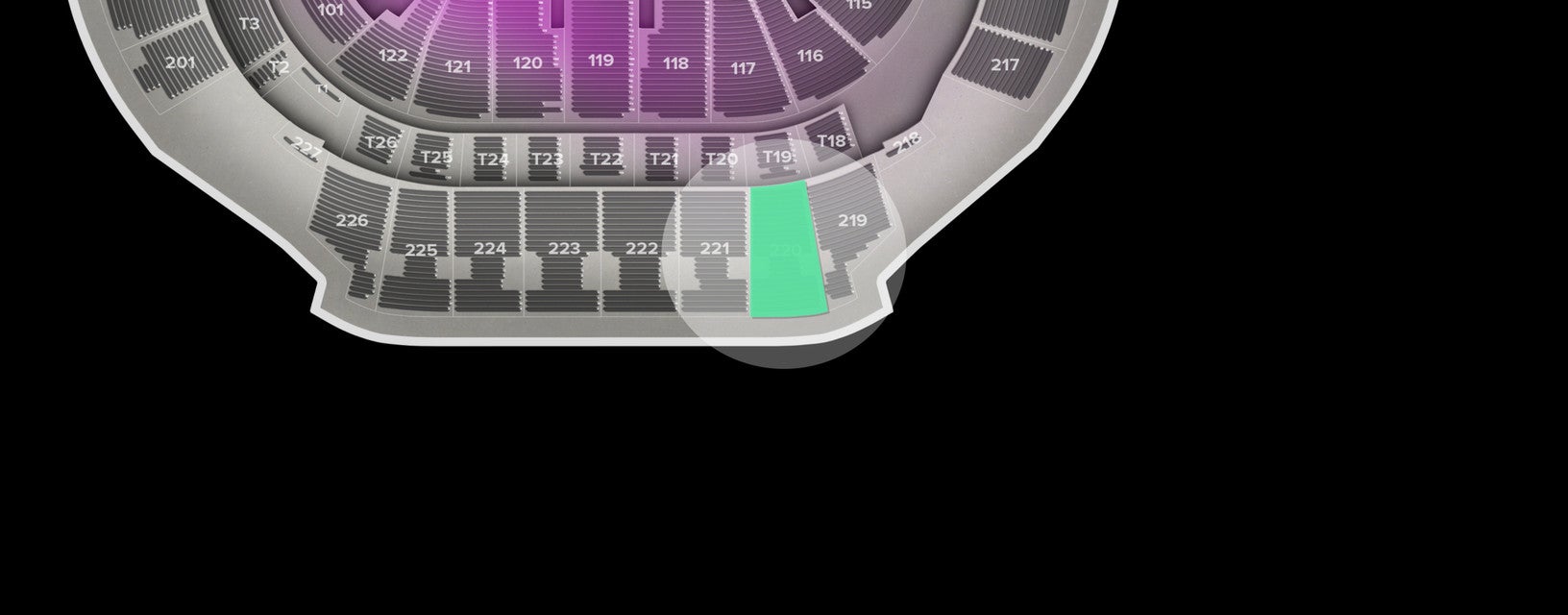 Seat view from Upper