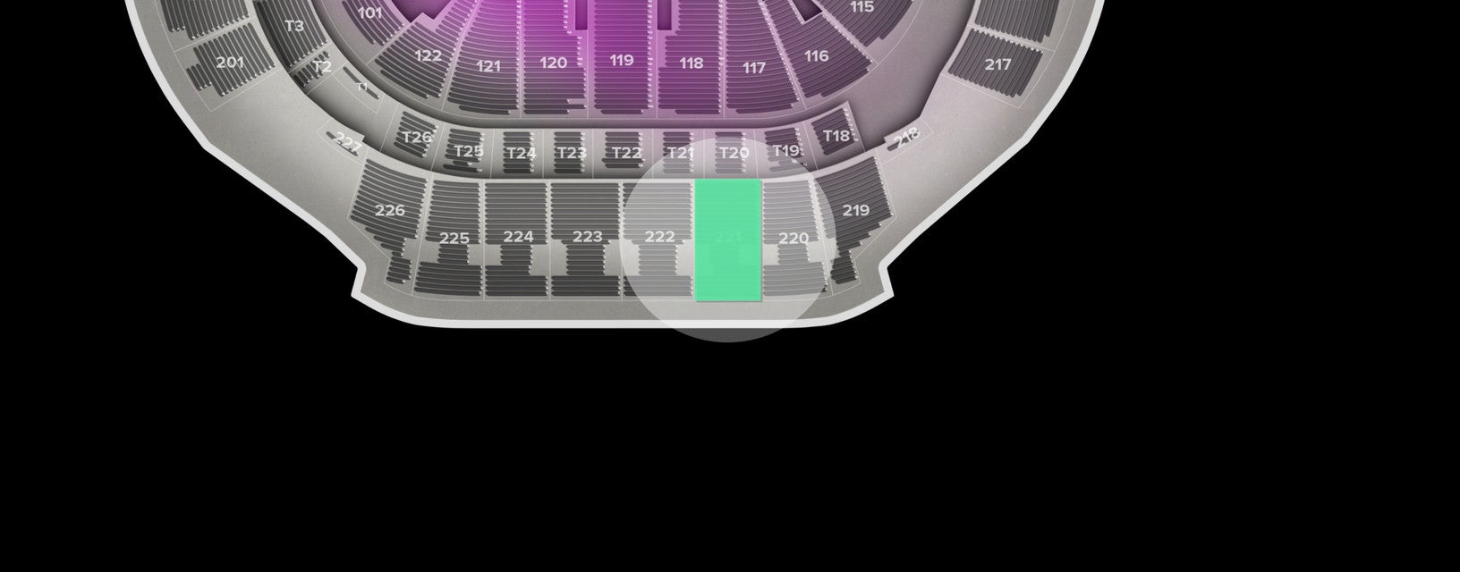 Seat view from Upper
