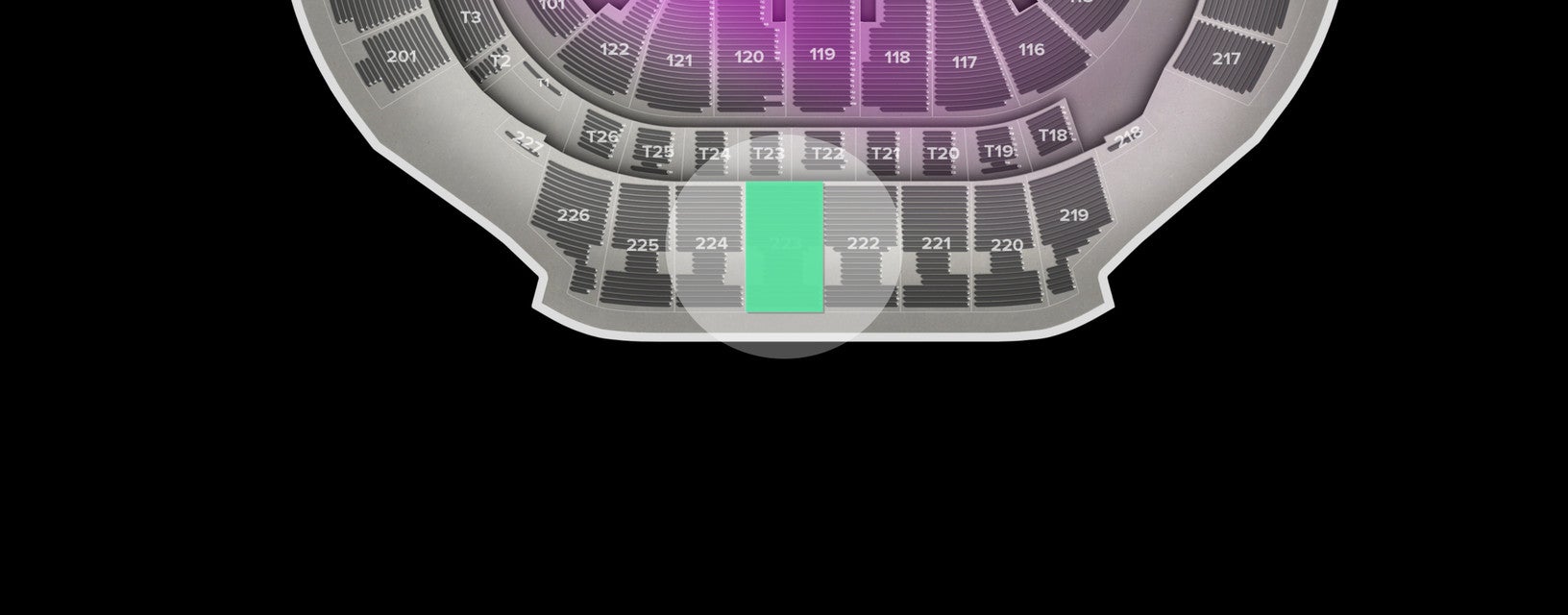 Seat view from Upper