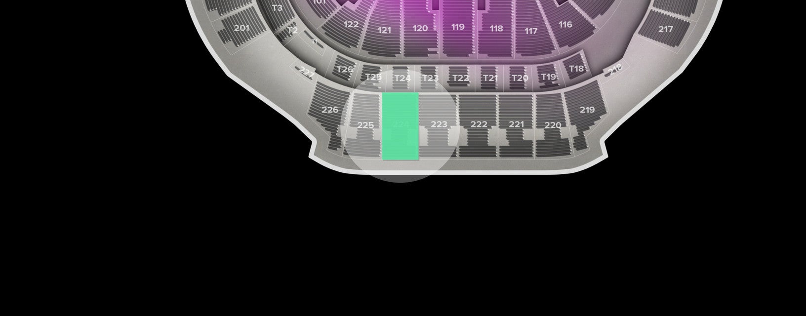 Seat view from Upper
