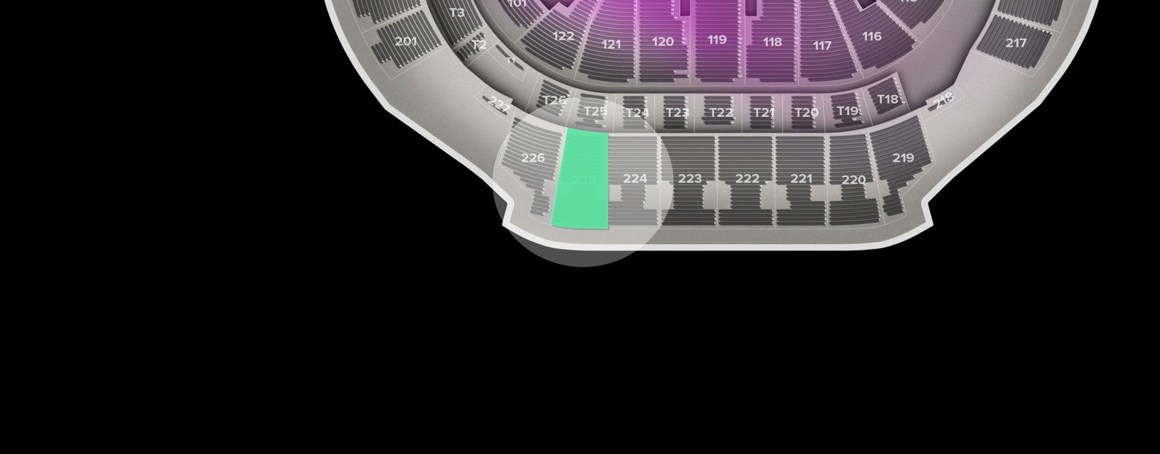 Seat view from Upper