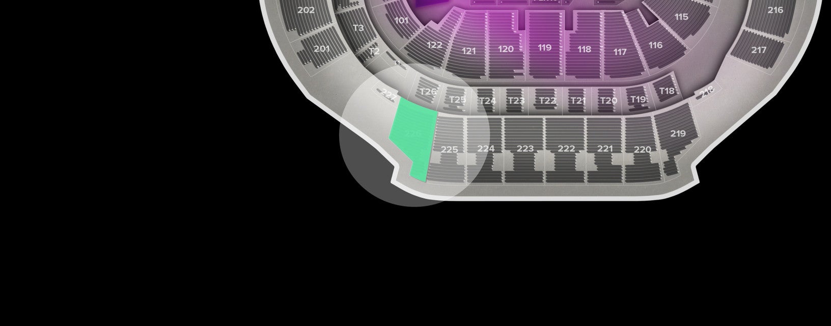 Seat view from Upper