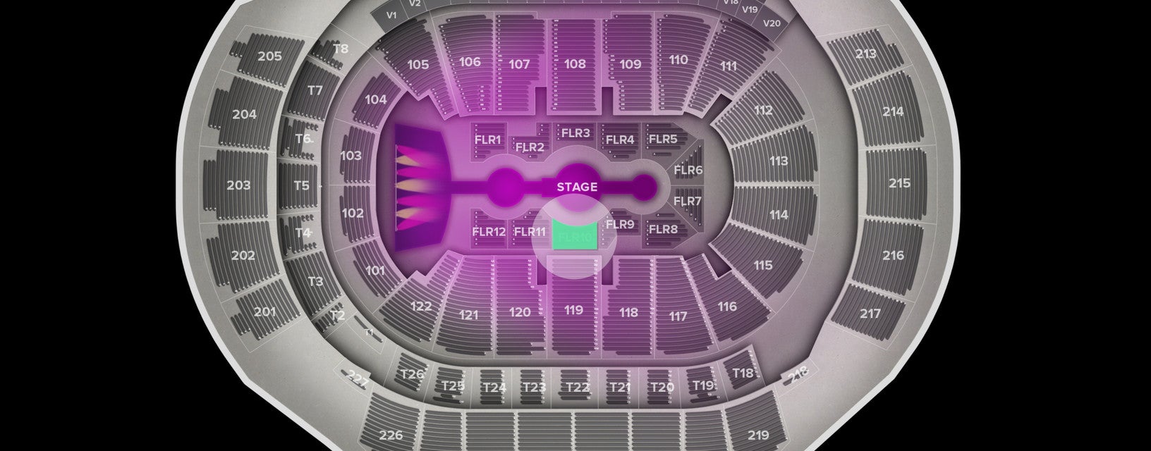Seat view from Floor