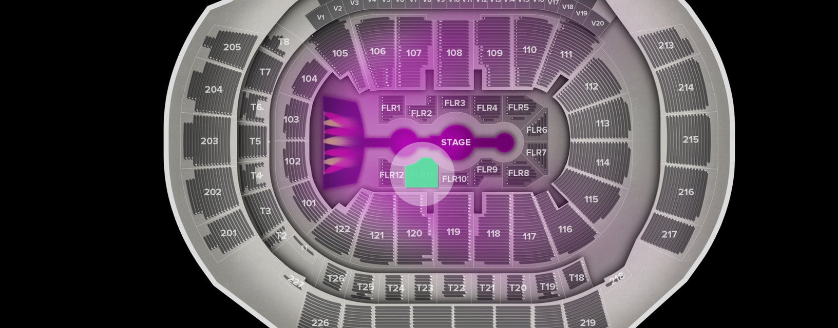 Seat view from Floor