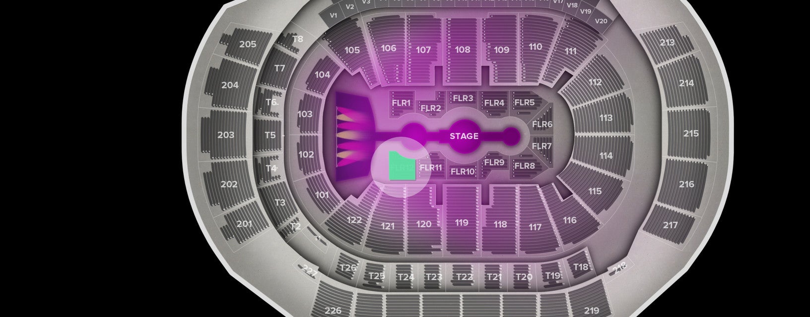 Seat view from Floor