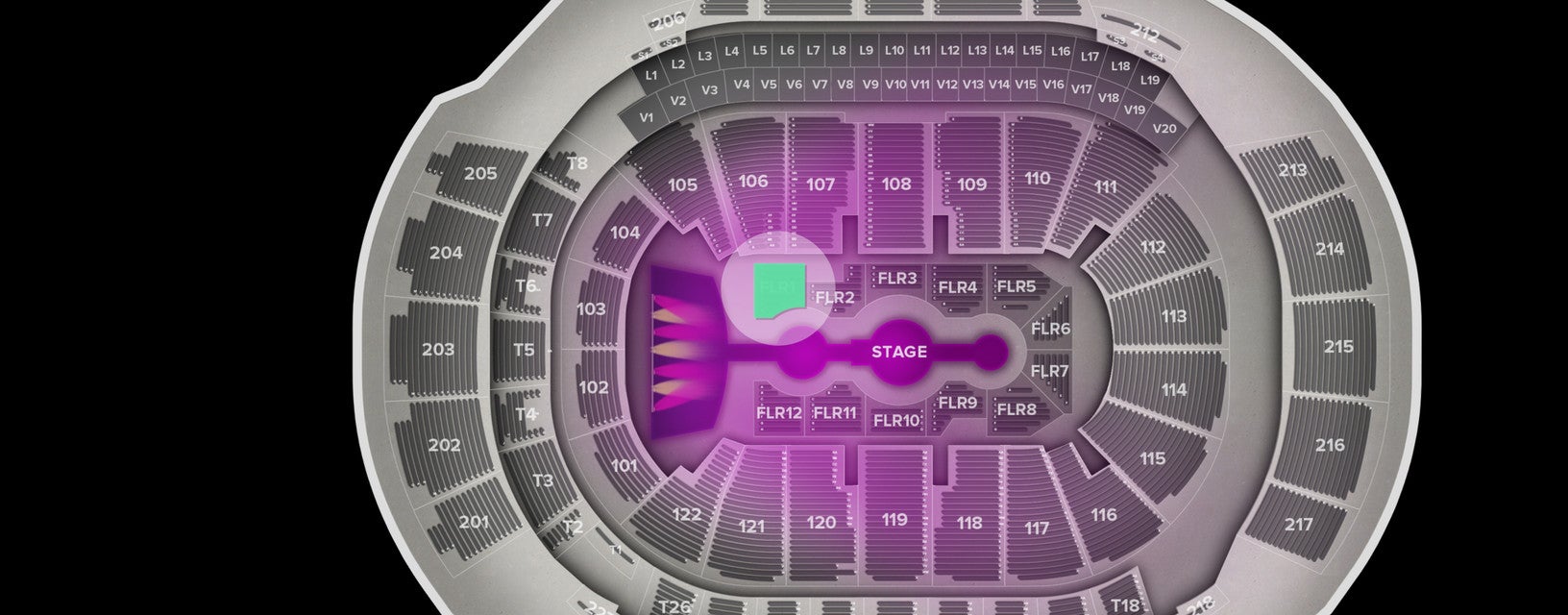 Seat view from Floor