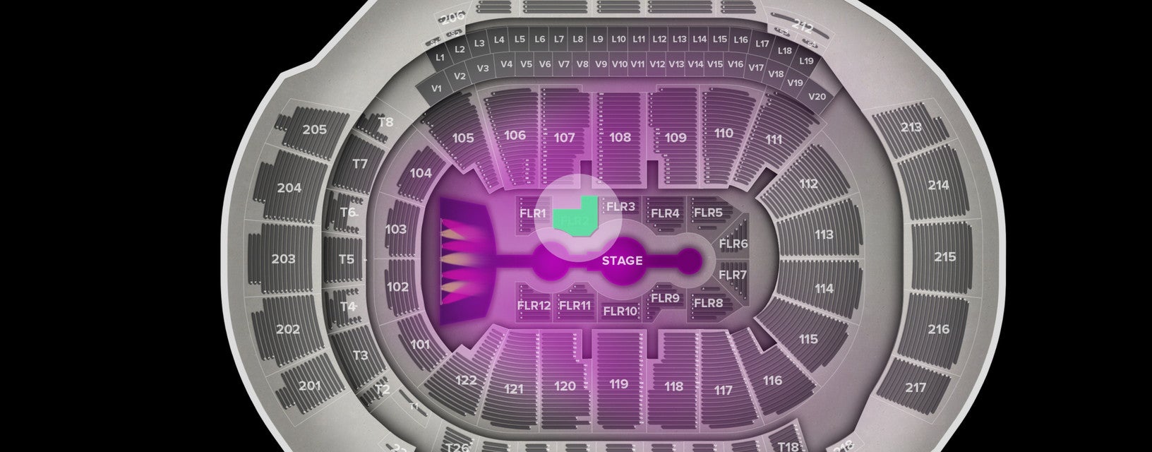Seat view from Floor