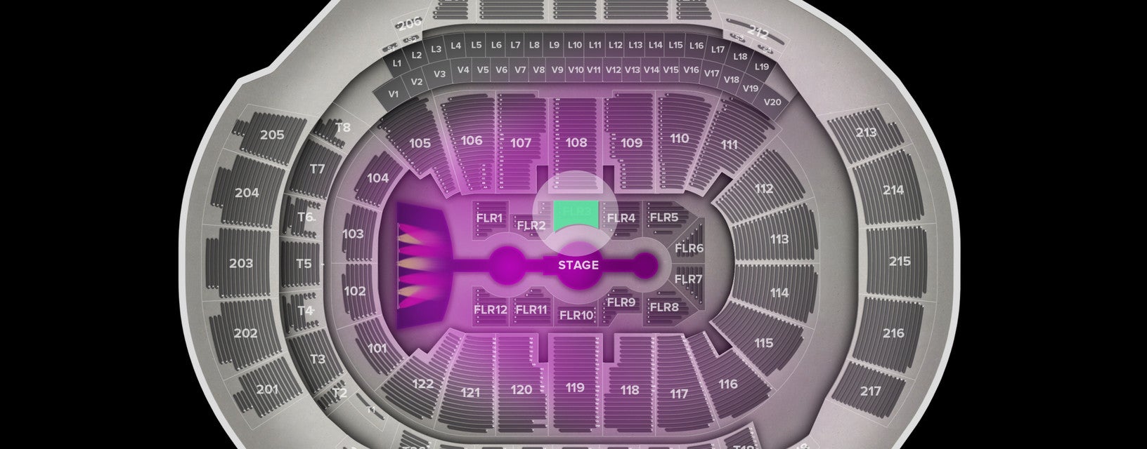 Seat view from Floor