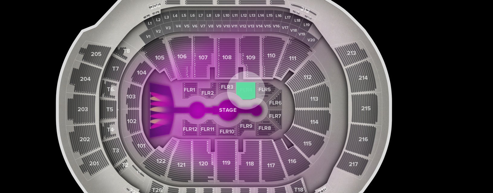 Seat view from Floor
