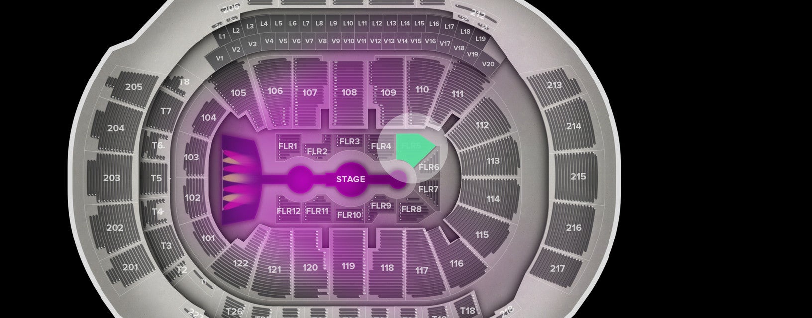 Seat view from Floor
