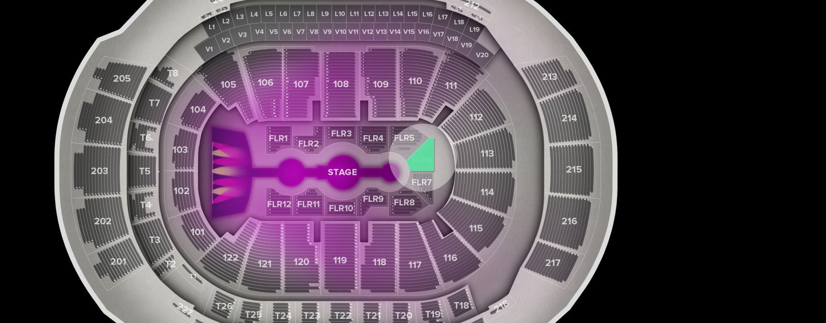 Seat view from Floor