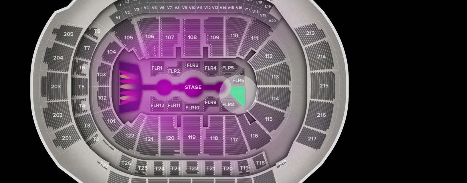 Seat view from Floor