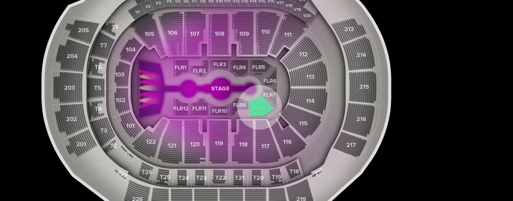 Seat view from Floor