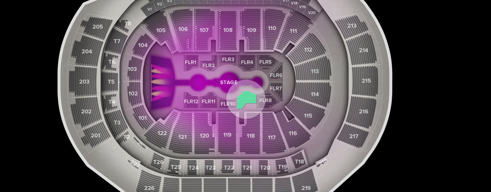 Seat view from Floor