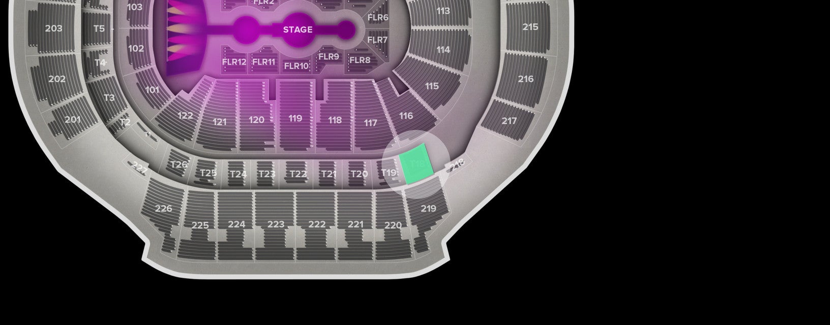 Seat view from Suite