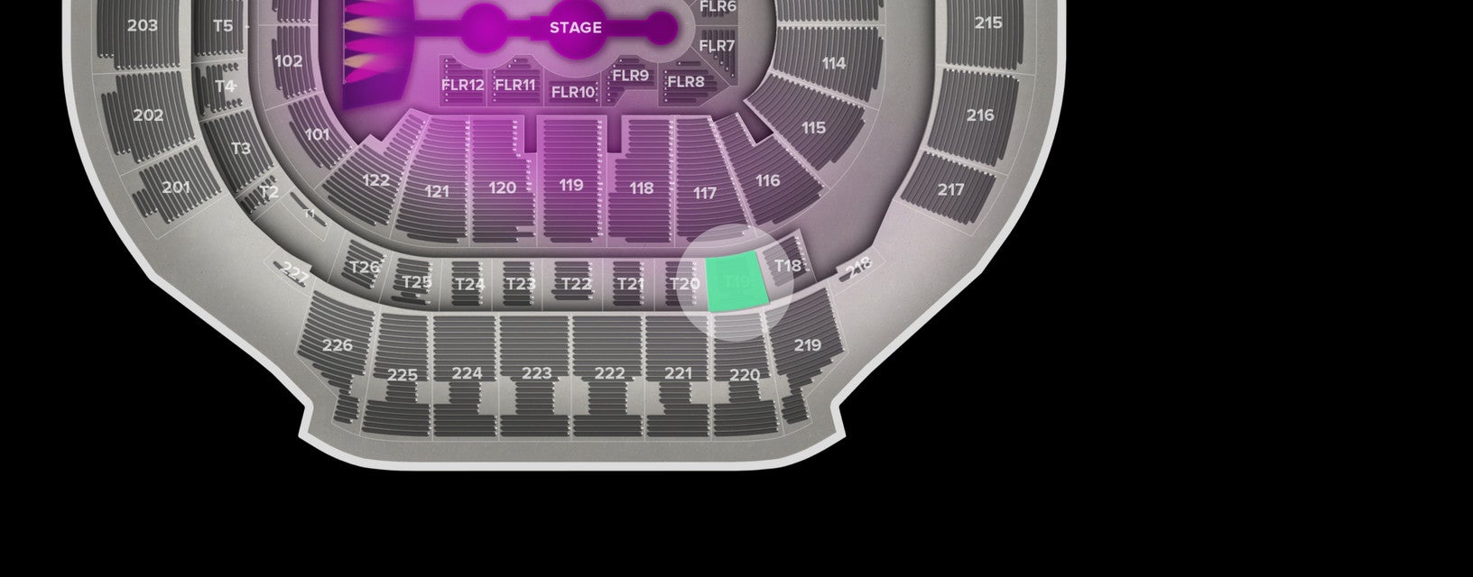 Seat view from Suite