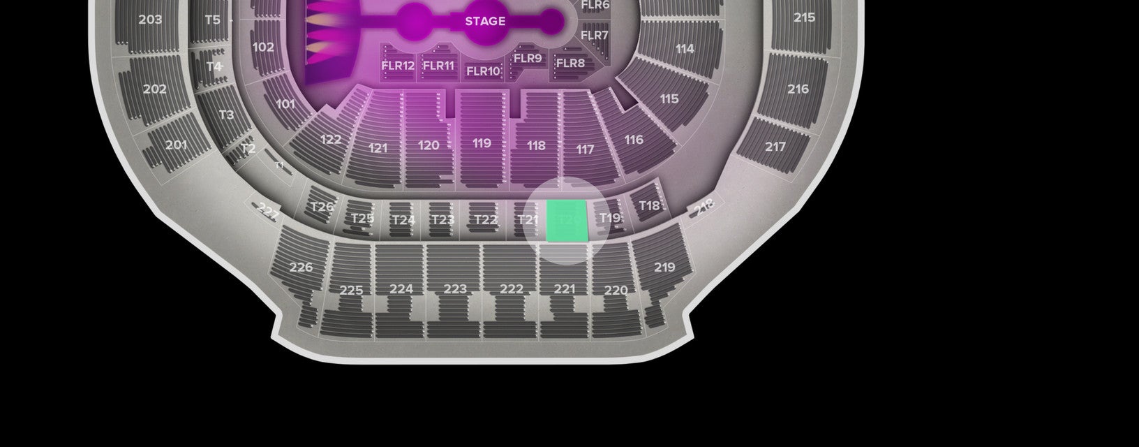 Seat view from Suite