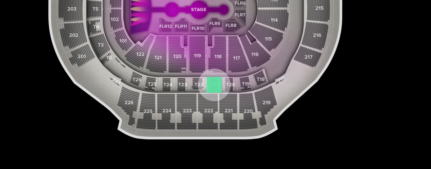 Seat view from Suite
