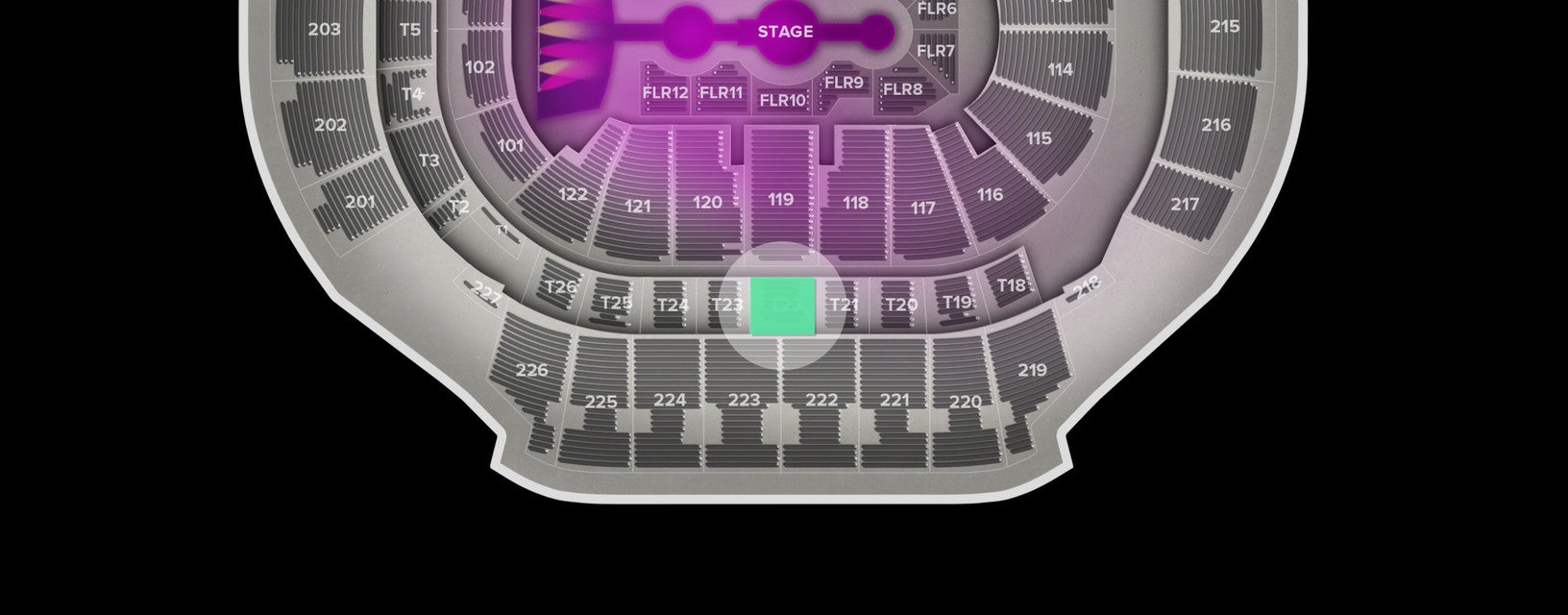 Seat view from Suite