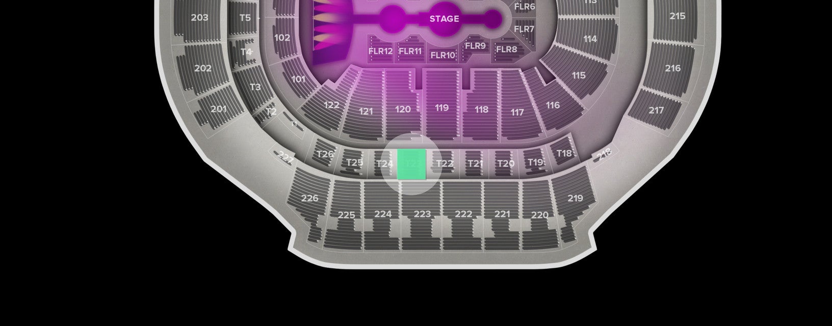 Seat view from Suite